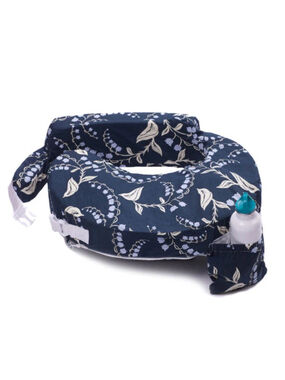 My Brest Friend Pillow Cover Navy Bluebells Flower